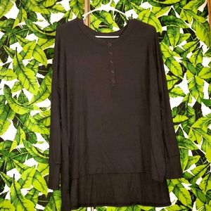 Black plane long sleeve shirt